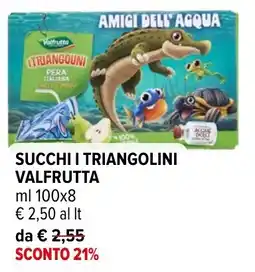 Iperal SUCCHI I TRIANGOLINI VALFRUTTA offerta