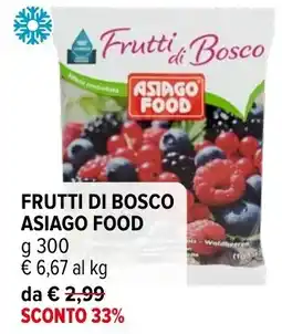 Iperal Frutti di Bosco Asiago Food offerta