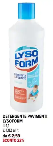Iperal Detergente Pavimenti Lysoform offerta