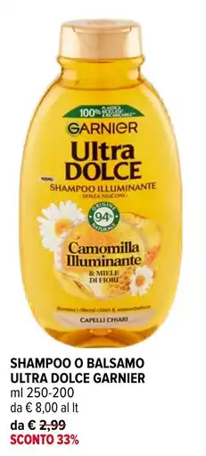 Iperal Shampoo o balsamo ultra dolce garnier offerta