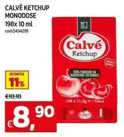 C+C Cash and Carry Calvè ketchup monodose offerta