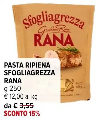 PASTA RIPIENA SFOLIAGREZZA RANA