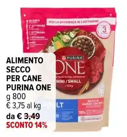Iperal ALIMENTO SECCO PER CANE PURINA ONE offerta
