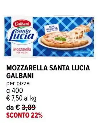 Iperal MOZZARELLA SANTA LUCIA GALBANI offerta