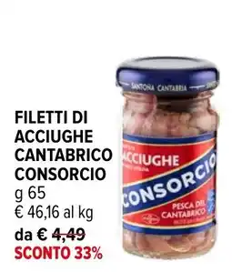 Iperal Filetti di acciughe cantabrico consorcio offerta