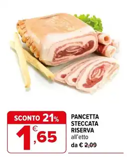 Iperal PANCETTA STECCATA RISERVA offerta