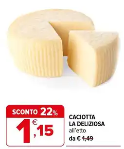 Iperal Caciotta La Deliziosa offerta