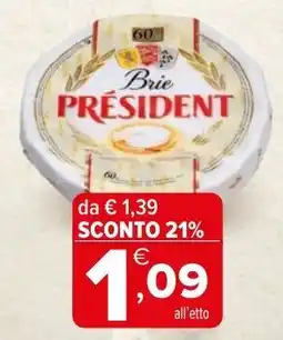 Iperal Brie PRÉSIDENT offerta