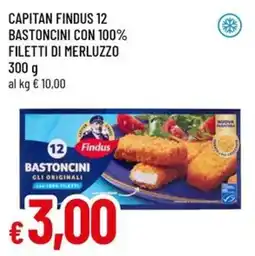 A&O CAPITAN FINDUS 12 BASTONCINI CON 100% FILETTI DI MERLUZZO offerta