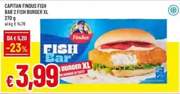 A&O CAPITAN FINDUS FISH BAR 2 FISH BURGER XL offerta