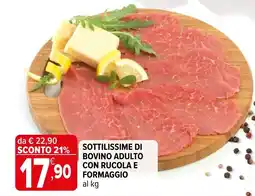 Iperal SOTTILISSIME DI BOVINO ADULTO CON RUCOLA E FORMAGGIO offerta