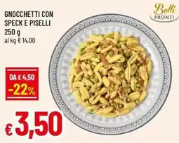 A&O Gnocchetti con speck e piselli Belli Pronti offerta