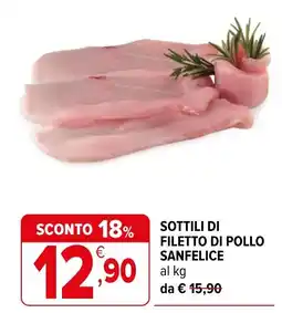 Iperal SOTTILI DI FILETTO DI POLLO SANFELICE offerta