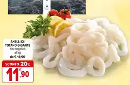 Iperal ANELLI DI TOTANO GIGANTE offerta