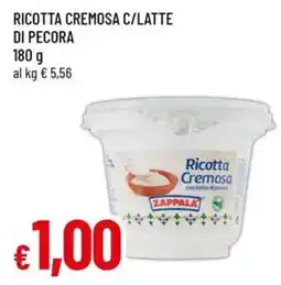 A&O Ricotta Cremosa Zappala offerta