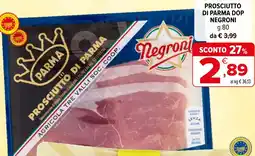 Iperal Prosciutto di Parma Negroni offerta