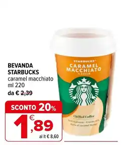 Iperal Starbucks caramel macchiato offerta