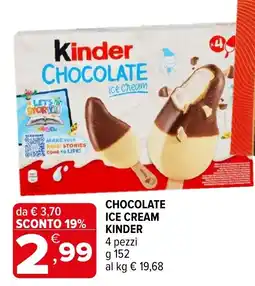 Iperal Kinder Chocolate Ice Cream offerta