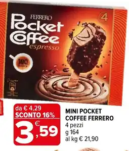 Iperal MINI POCKET COFFEE FERRERO offerta