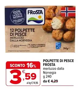 Iperal POLPETTE DI PESCE FROSTA offerta