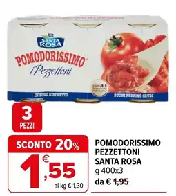 Iperal POMODORISSIMO PEZZETTONI SANTA ROSA offerta