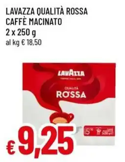 A&O LAVAZZA QUALITÀ ROSSA CAFFÈ MACINATO offerta