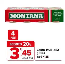 Iperal CARNE MONTANA offerta