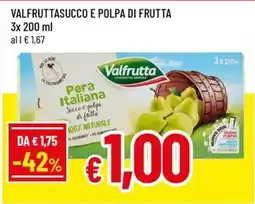 A&O Valfrutta Succo e Polpa di Frutta Pera Italiana offerta