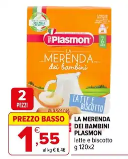 Iperal LA MERENDA DEI BAMBINI PLASMON offerta