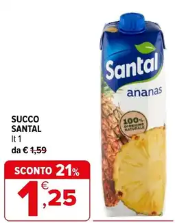 Iperal Succo Santal ananas offerta