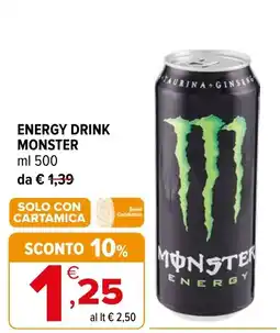 Iperal ENERGY DRINK MONSTER offerta