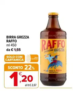 Iperal Birra Grezza Raffo offerta