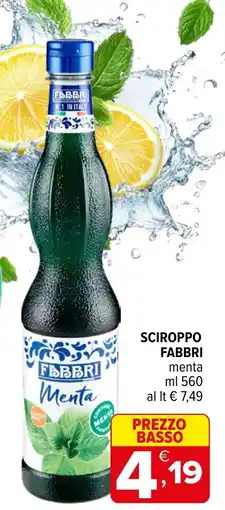 Iperal Sciroppo Fabbri Menta offerta