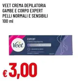 A&O Veet Crema Depilatoria Gambe e Corpo Expert offerta