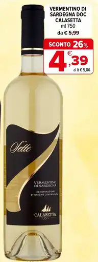 Iperal Sette Vermentino di Sardegna Calasetta offerta