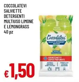 A&O Coccolatevi Salviette Detergenti Multiuso Limone e Lemongrass offerta