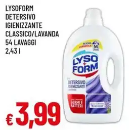 A&O Lysoform Detersivo Igienizzante Classico offerta