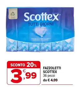 Iperal FAZZOLETTI SCOTTTEX offerta