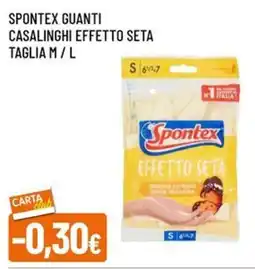 A&O Spontex guanti casalinghi effetto seta offerta