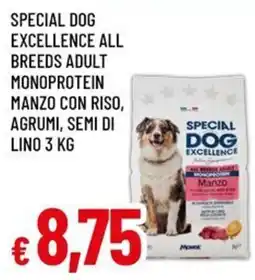 A&O Special Dog Excellence All Breeds Adult Monoprotein Manzo con Riso, Agrumi, Semi di Lino offerta
