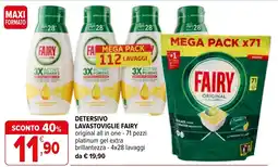 Iperal Detersivo lavastoviglie fairy offerta
