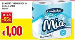 A&O BulkySoft carta igienica Mia delicata 4 veli offerta