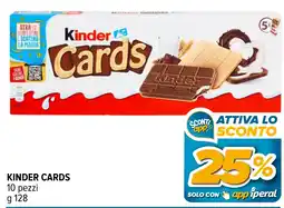 Iperal Kinder Cards offerta