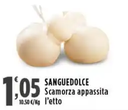 Rossotono Carrefour Sanguedolce scamorza appassita offerta