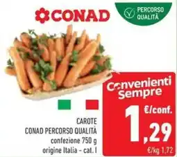 Conad Superstore Carote conad percorso qualità offerta