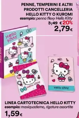 Ipercoop penna flexy Hello Kitty offerta