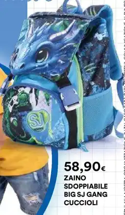Ipercoop Zaino sdoppiabile big sj gang cuccioli offerta