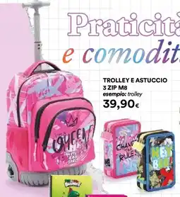 Ipercoop Trolley e astuccio 3 zip m8 offerta