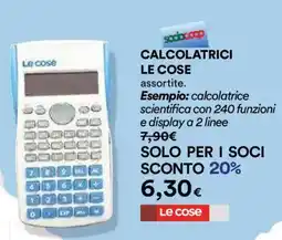 Ipercoop CALCOLATRICI LE COSE offerta