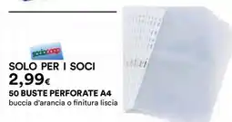 Ipercoop buste perforate A4 offerta
